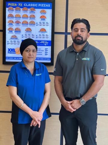 Kuljit Dhaliwal Pizza 73 owner/manager