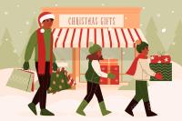 Christmas-shopping-scene-downtown