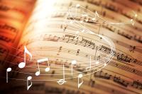 classic-sheets-with-music-notes-sign