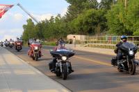 Rolling Barrage down Veteran's Way in Okotoks