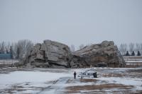 the big rock in winter