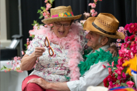 banner of seniors celebrating at seniors tea 