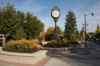 plaza in summer