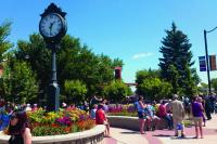 plaza in summer