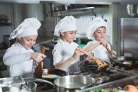 youth learning to cook