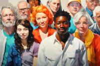 group of people drawn