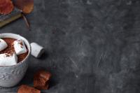 Hot chocolate and marshmallows.