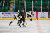 a hockey player on the ice