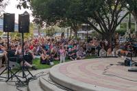 a crowd in okotoks
