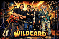 a AI image of the band on the stage