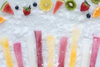 A row of popsicle freezies