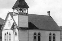 an old church in okotoks