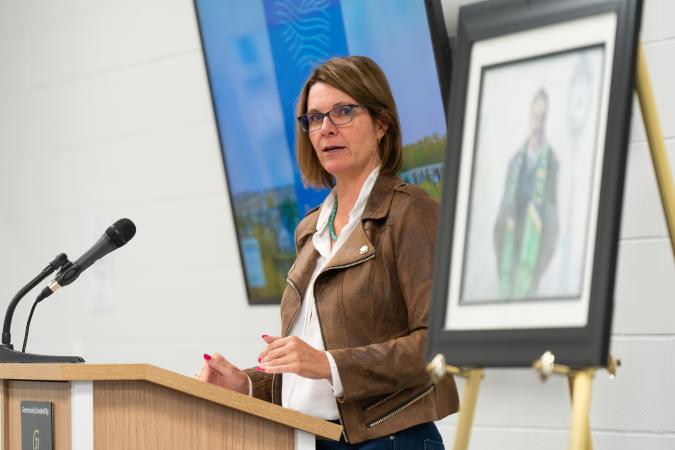 Mayor Thorn speaking at an event