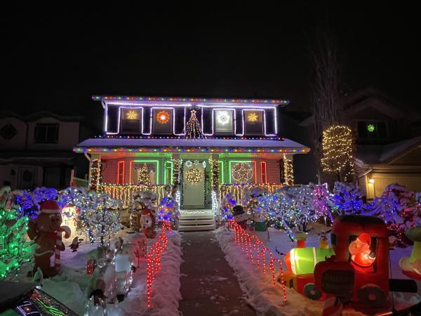 lights on a house