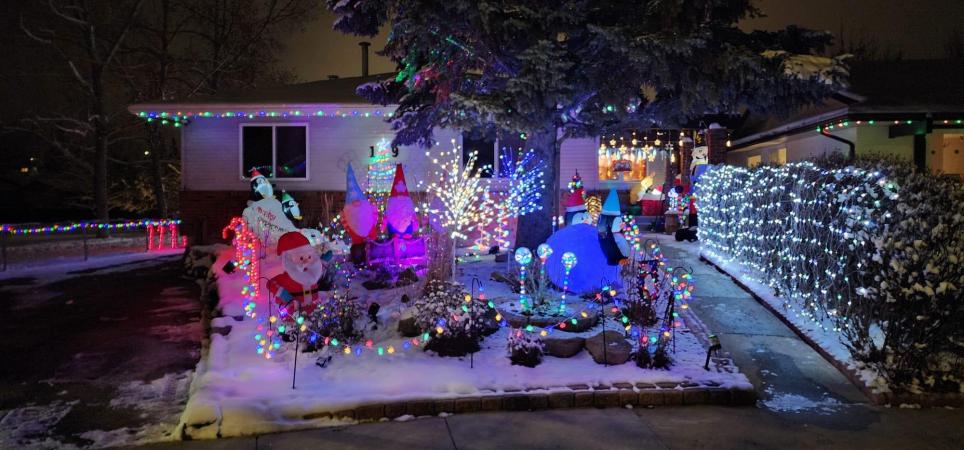lights on a house