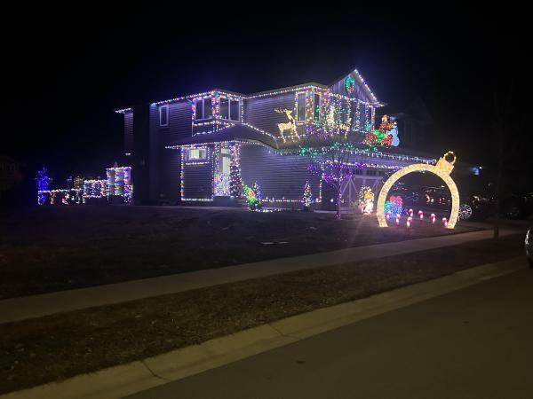 lights on a house