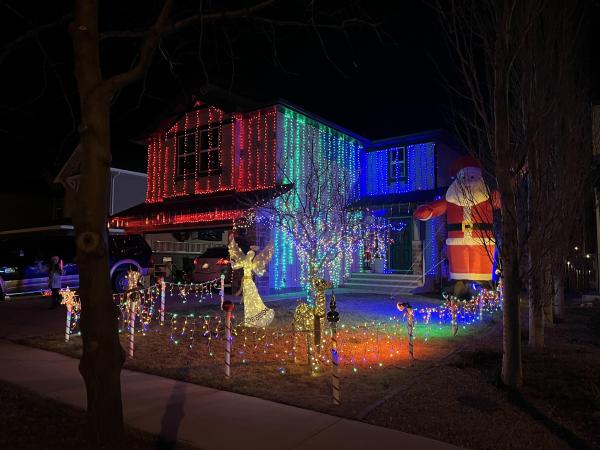 lights on a house