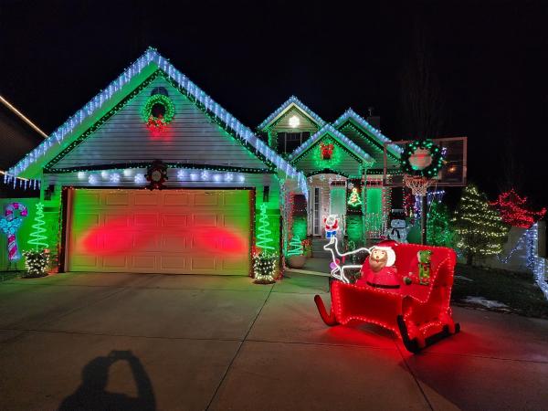 lights on a house