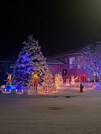 lights on a house