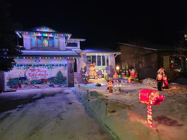 lights on a house