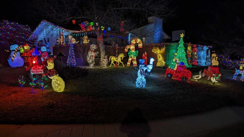 lights on a house