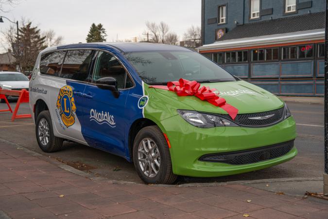 new accessible on-demand transit van donated by the Okotoks Lions Club