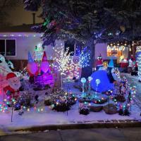lights on a house