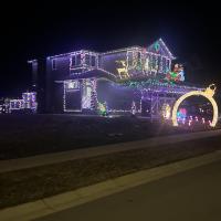 lights on a house