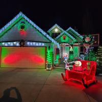 lights on a house
