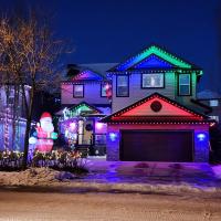 lights on a house