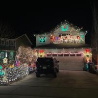 lights on a house