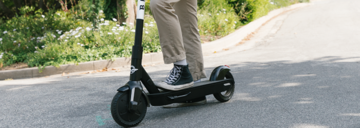 an e-scooter
