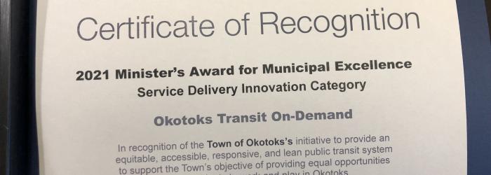 Minister's Award of Excellence