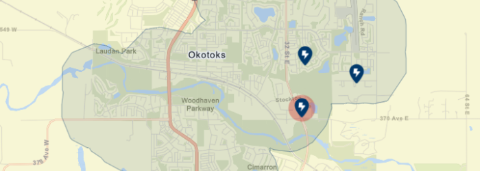 a power outage map of okotoks