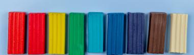 differnt colours of clay
